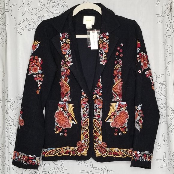Anthropologie Jackets & Blazers - NWT Embroidered Blazer from Anthropologie (Maeve)